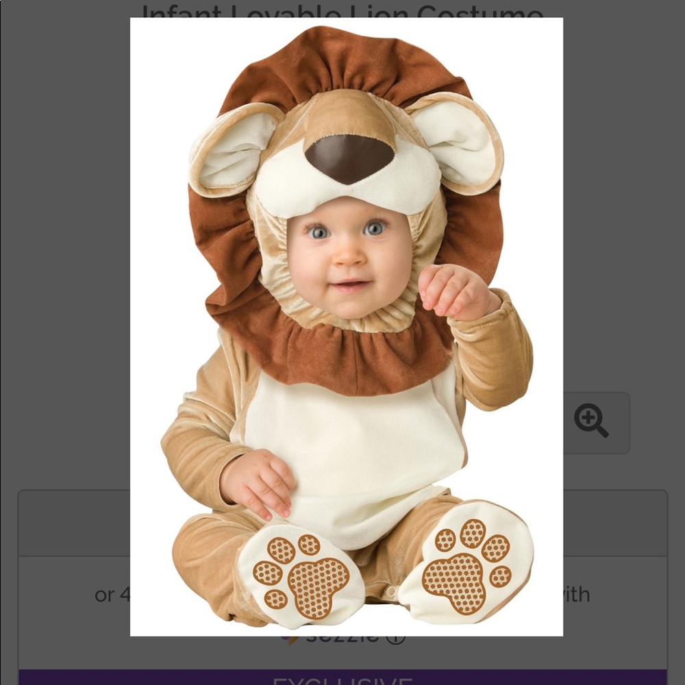 Infant Lovable Lion Costume